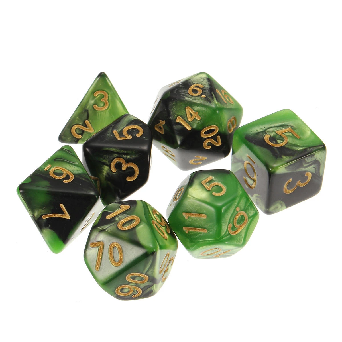 42-Piece Polyhedral Dice Set for D&D & RPG | 7-Die Multisided Role Playing Games - Image 2