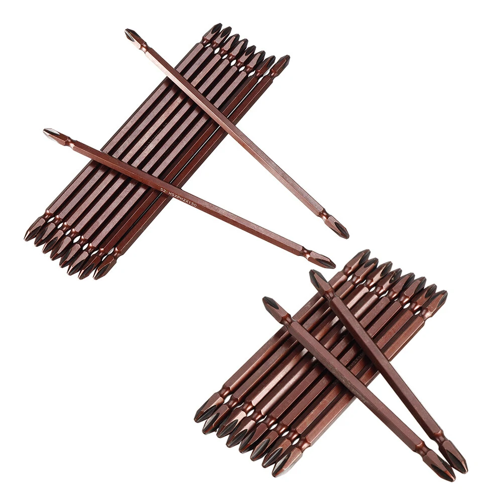 S2 Steel Magnetic Double End Screwdriver Bit - PH2 Drill Head 100mm 150mm 10pcs - Image 4