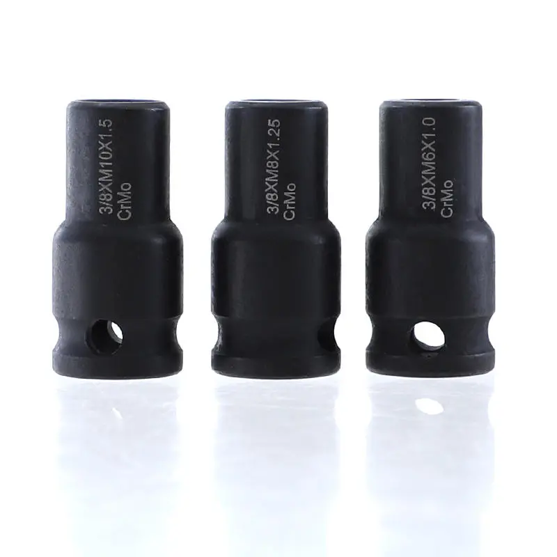 3Pcs 6/8/10mm Cr-Mo Socket Adapter | 3/8 Square Driver for Hanger Bolts - Image 3