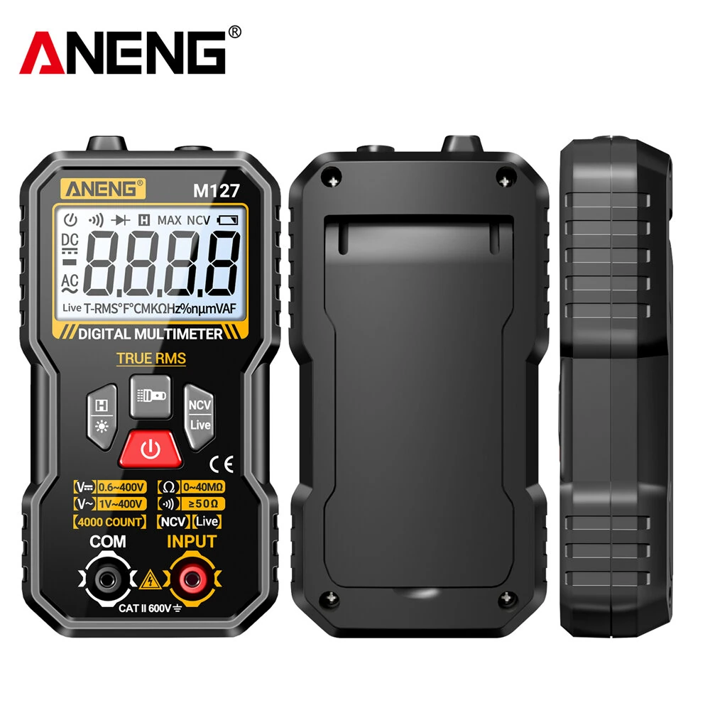 ANENG M127 Digital Multimeter | True RMS 4000 Counts | Auto-Ranging & Backlight - Image 2