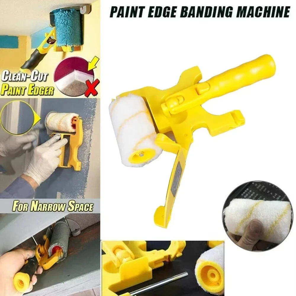 Wall Paint Roller Set with Clean-cut Edger - Multifunctional Painting Rolling Brush - Image 2