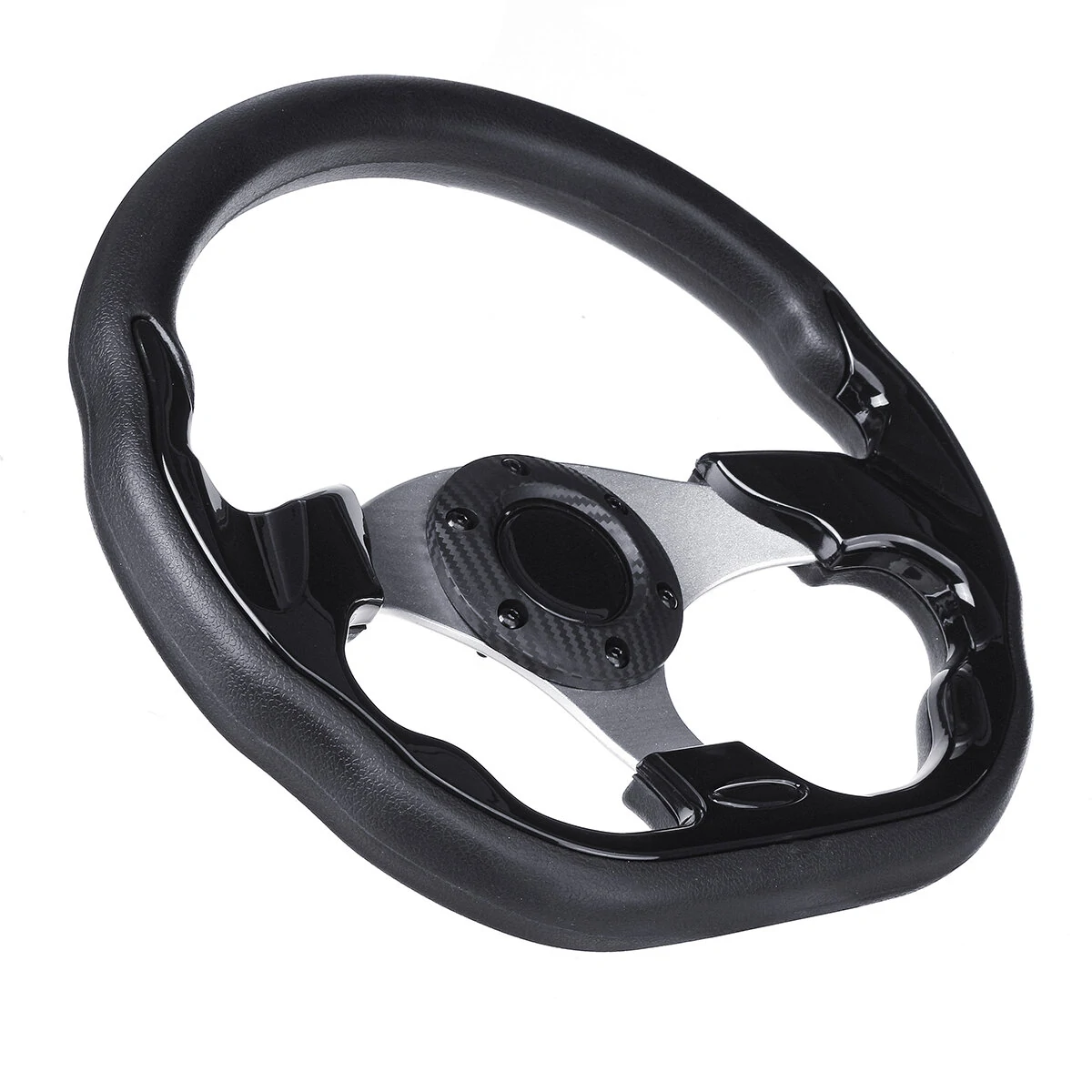 Universal Leather Racing Steering Wheel - 320mm Sports Drifting Design - Image 4