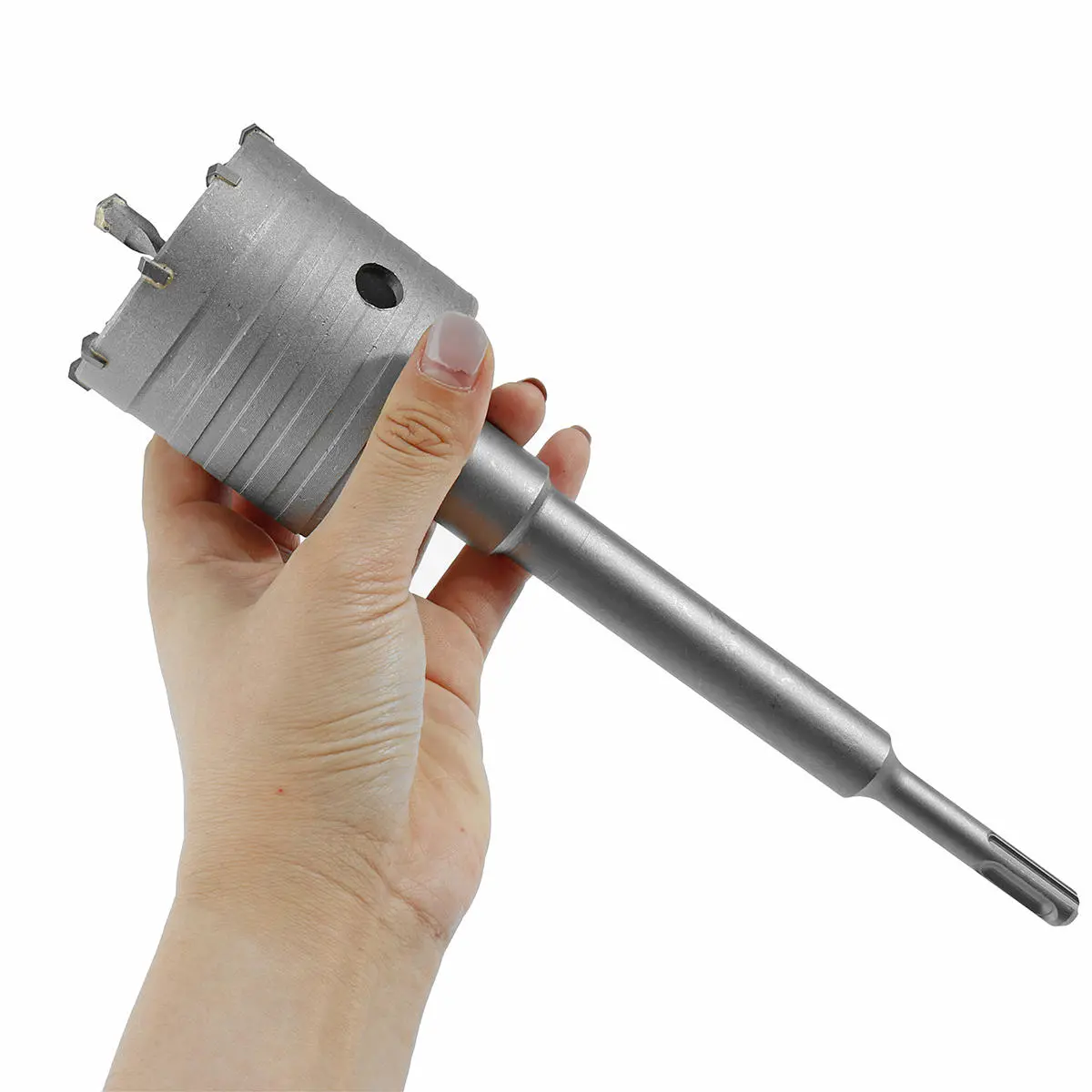 30mm & 65mm Concrete Hole Saw Kit - SDS Plus Shank Drill Bit Set with Wrench - Image 4