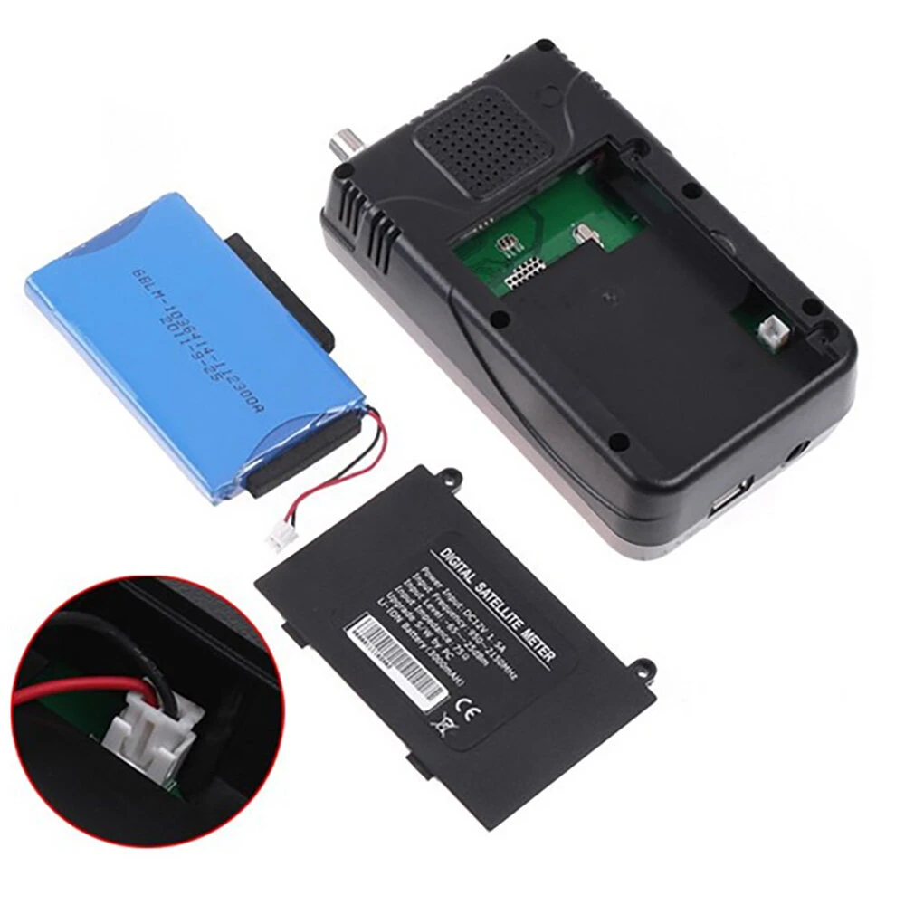 SATLINK WS-6908 Satellite Finder | 3.5 LCD DVB-S FTA Digital Signal Meter - Image 4