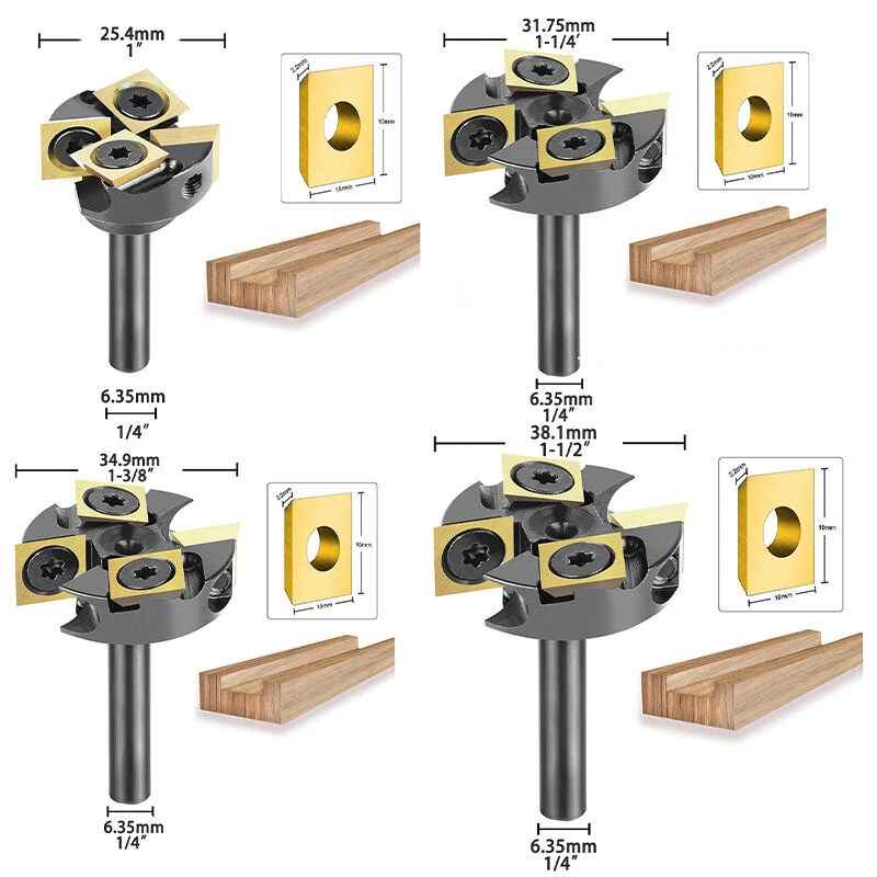 Whiteside Router Bits 1/4 Inch Shank 4 Flute Spoilboard Surfacing Bit - TiAlN Coating - Image 4