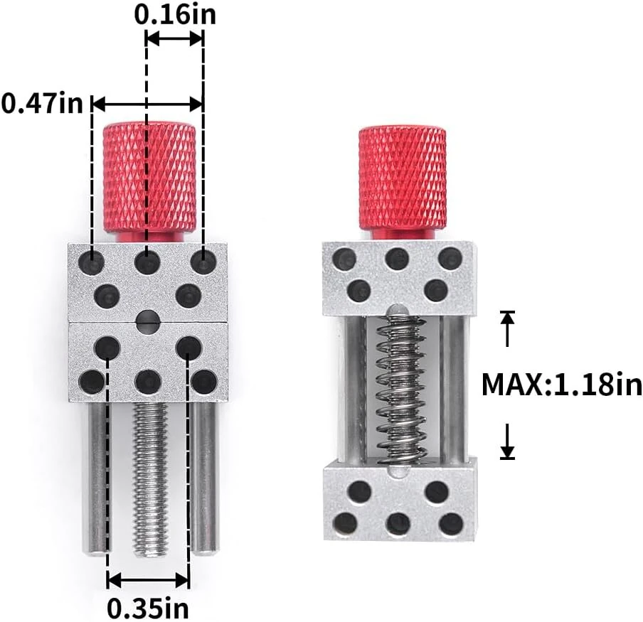 High Precision Mini Vise - Adjustable to 1.18 Inch | For Model Hobby & Jewelry - Image 3