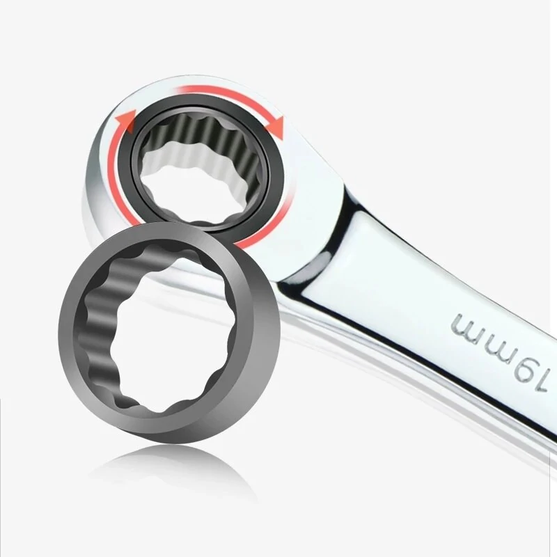 LAOA Double Ratchet Combination Wrench | 8-18mm Sizes | Torx Auto Repair Tool - Image 3