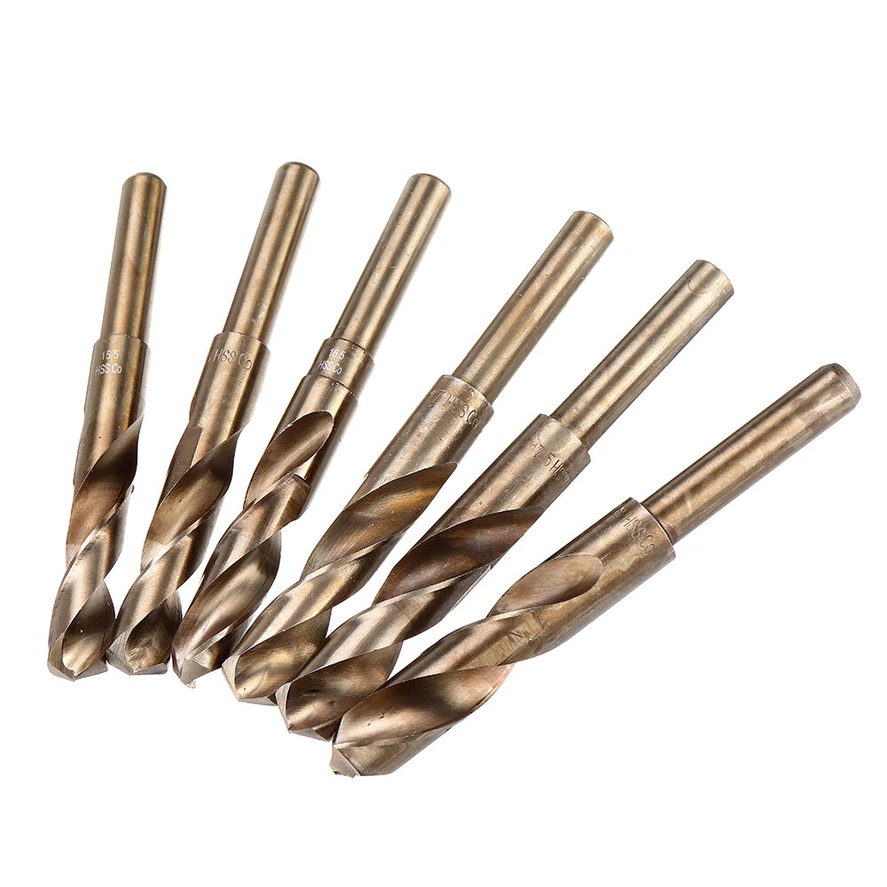 Drillpro M35 Cobalt Drill Bit Set 13.5-30mm | 1/2 Inch Shank for Metal & Wood - Image 3