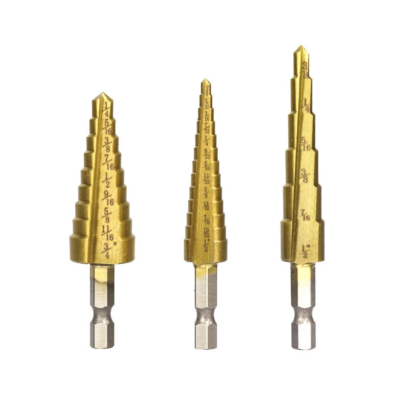 Drillpro 13Pcs High Speed Steel Hole Drill Bit Set | Imperial Pagoda & Hinge Head - Image 3