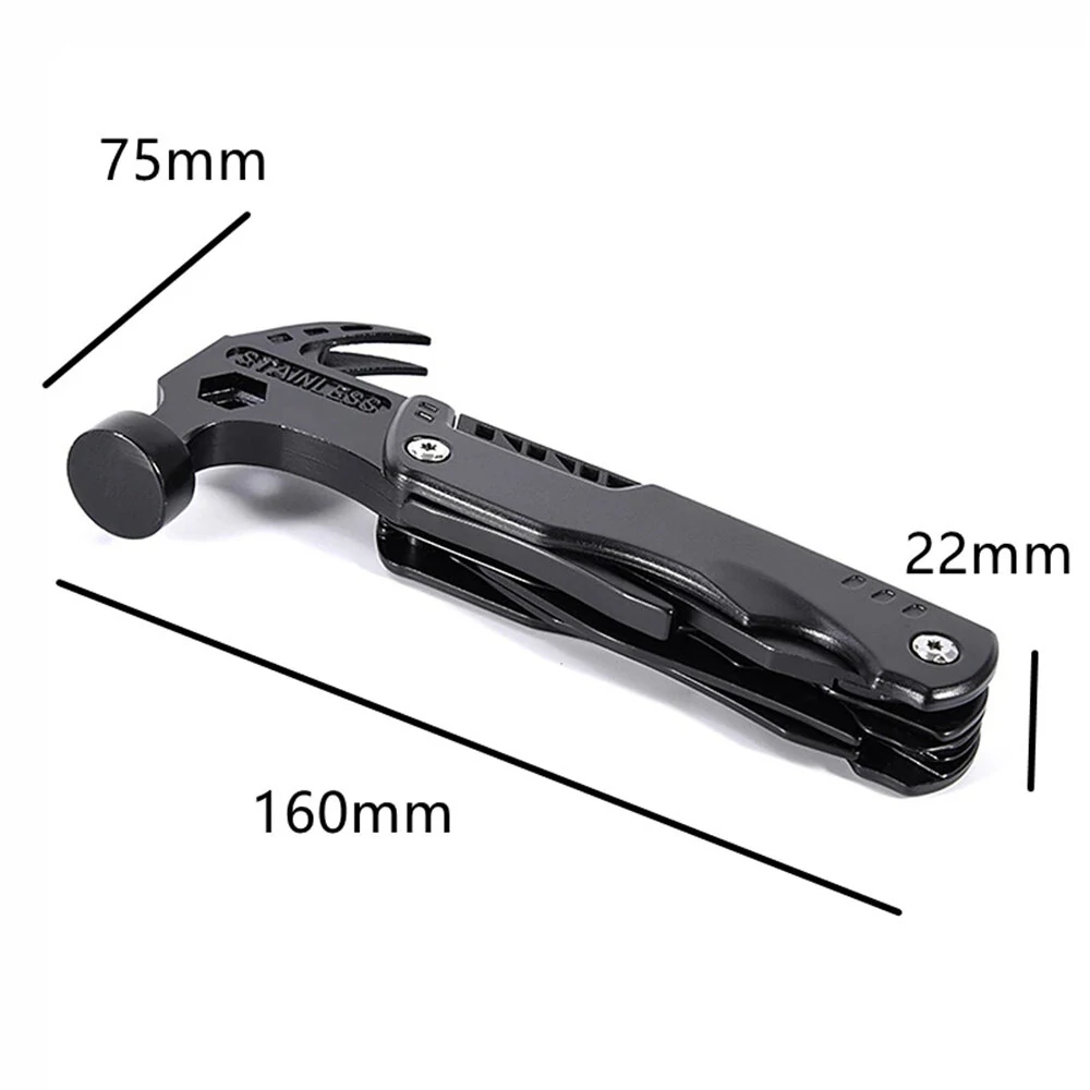 7 in 1 Automatic Safety Hammer Multi-Tool - Stainless Steel Survival Tool for Camping Hiking - Image 4