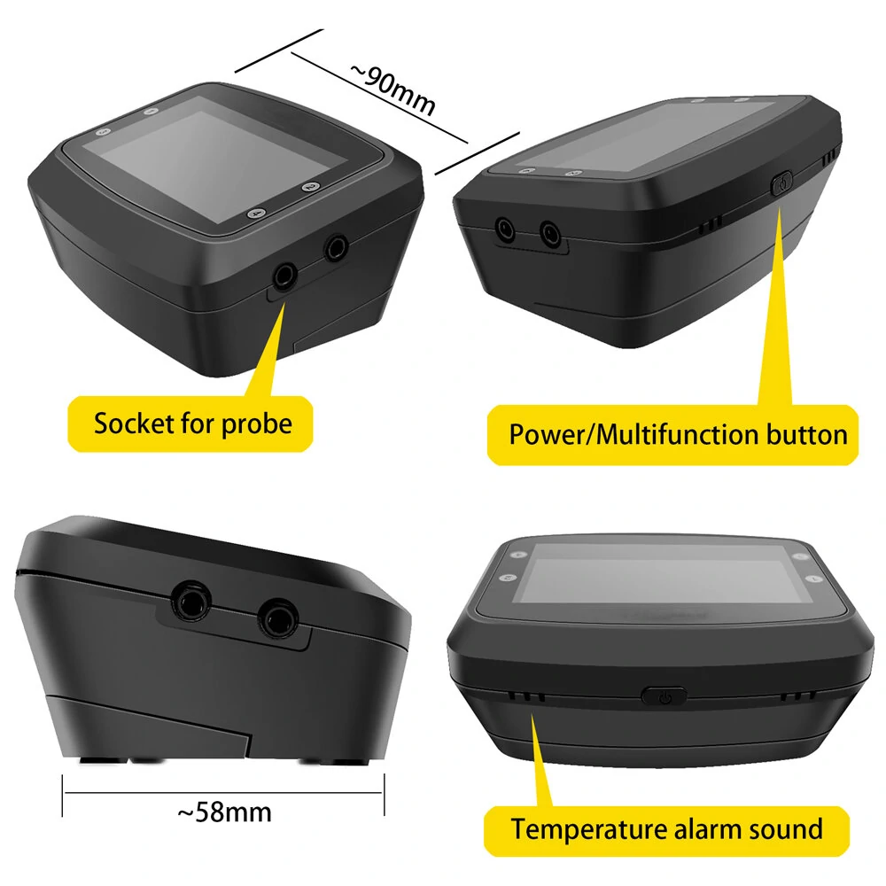 Wireless Bluetooth BBQ Thermometer with 4 Probes | High Accuracy & Alarm System - Image 4