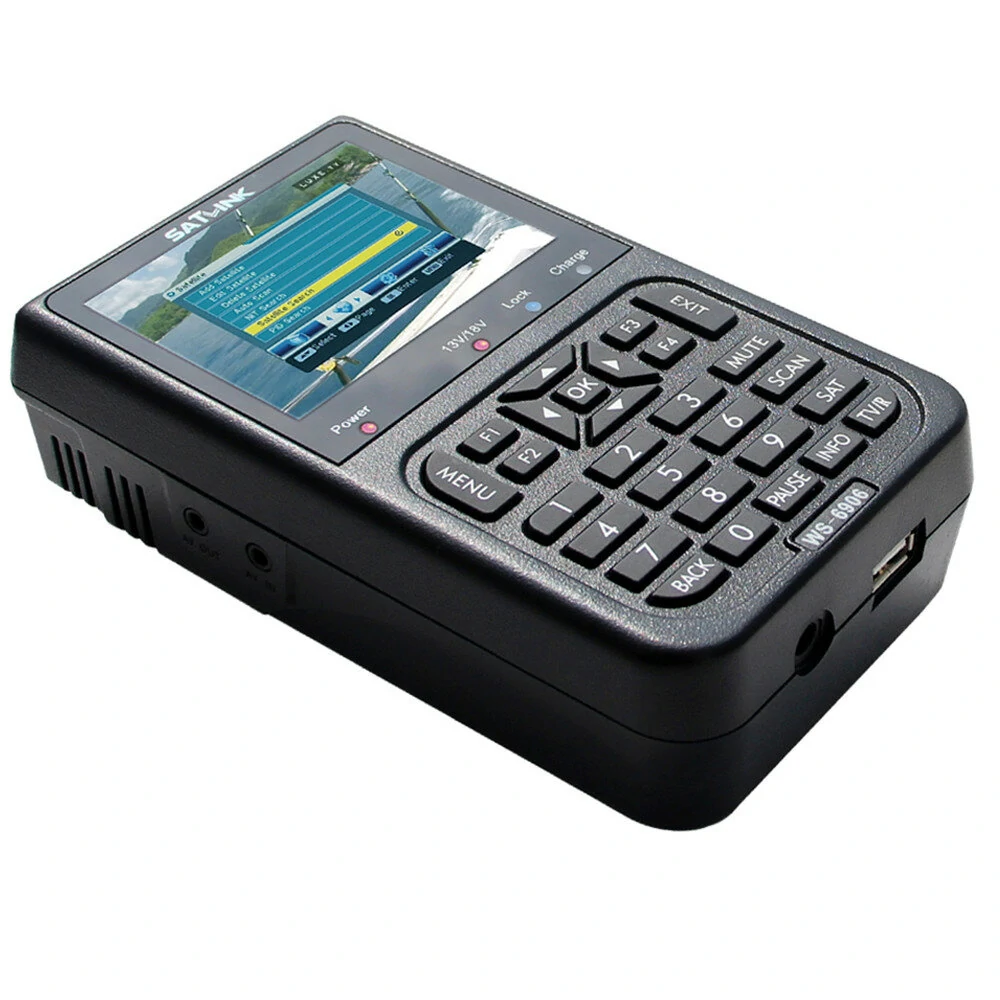 SATLINK WS-6906 3.5 Inch LCD DVB-S Digital Satellite Meter | FTA Finder - Image 5