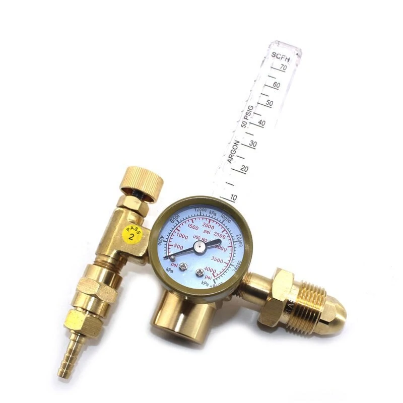 Argon CO2 Flow Meter Regulator Gauge | 0-4000 PSI for MIG TIG Welding - Image 3