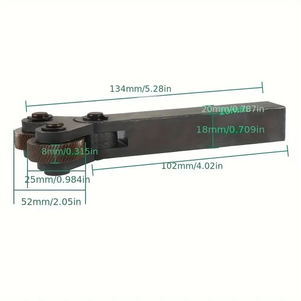 7pcs Steel Dual Wheel Knurling Tool Set - 0.5/1/2mm Pitch | Wood Turning - Image 4