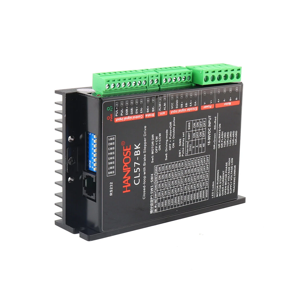 57EH76-YC-PD Closed-loop Stepper Motor | 4.0A 2.2N.m Nema23 with Driver & Brake - Image 5
