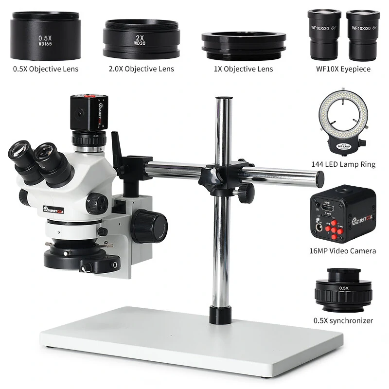 MUSTOOL 3.5X-100X Zoom Stereo Microscope | 24MP 4K HDMI Video Camera & Trinocular - Image 2