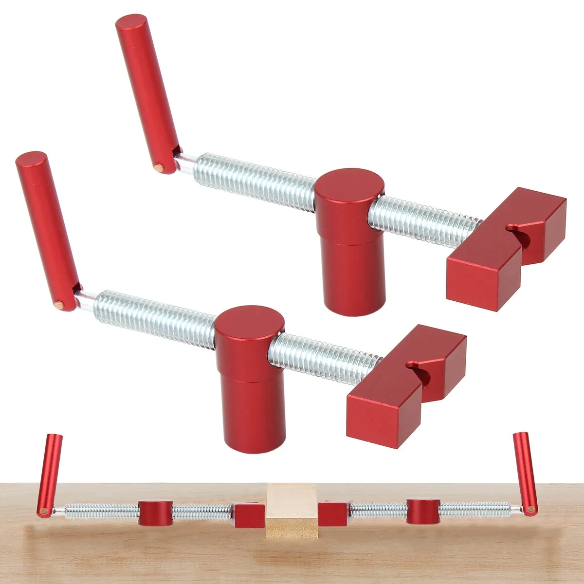 2PCS 20mm MFT Bench Dog Clamps | Adjustable Workbench Stop with 4 Dogs - Image 3