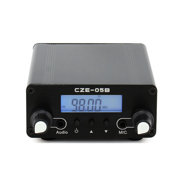 CZERF CZE-05B 0.5w Mini Audio Amplifier | FM Transmitter 76-108MHz | PLL Stereo LCD Black - Image 3