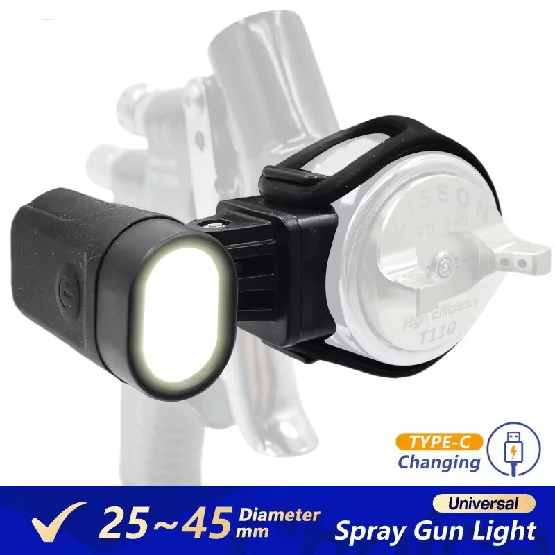 Universal Spray Gun Light - Adjustable LED Fill Light for Night Work | Fits Most Airbrush & Paint Spray Guns - Image 2