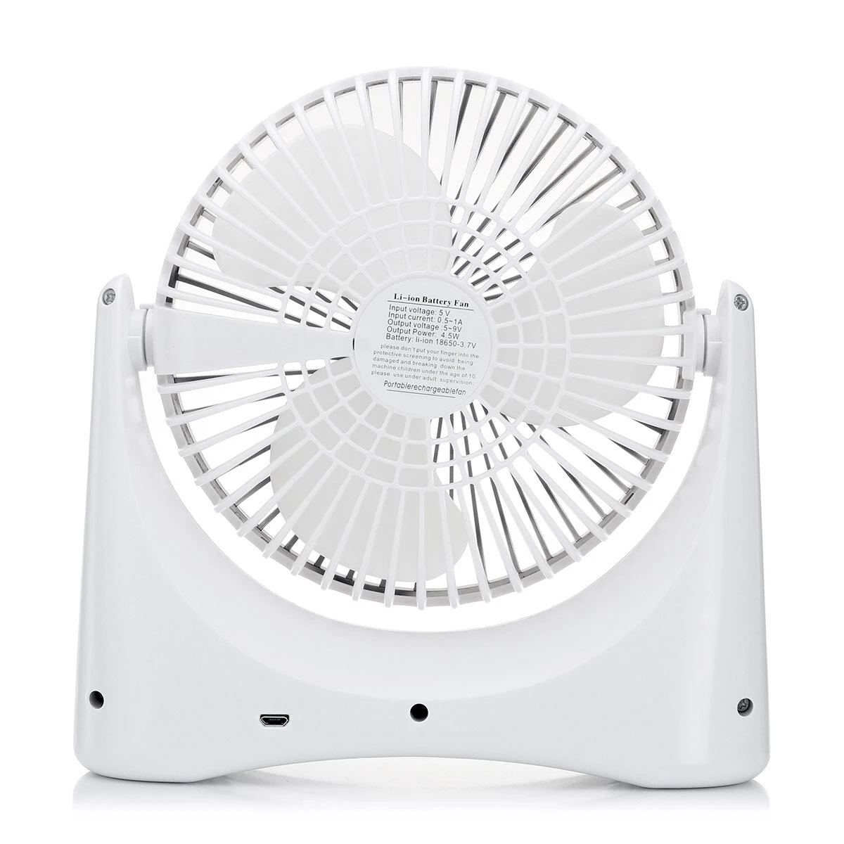 Mini USB Desktop Fan - Rechargeable 3 Speed Portable for Travel & Office - Image 4