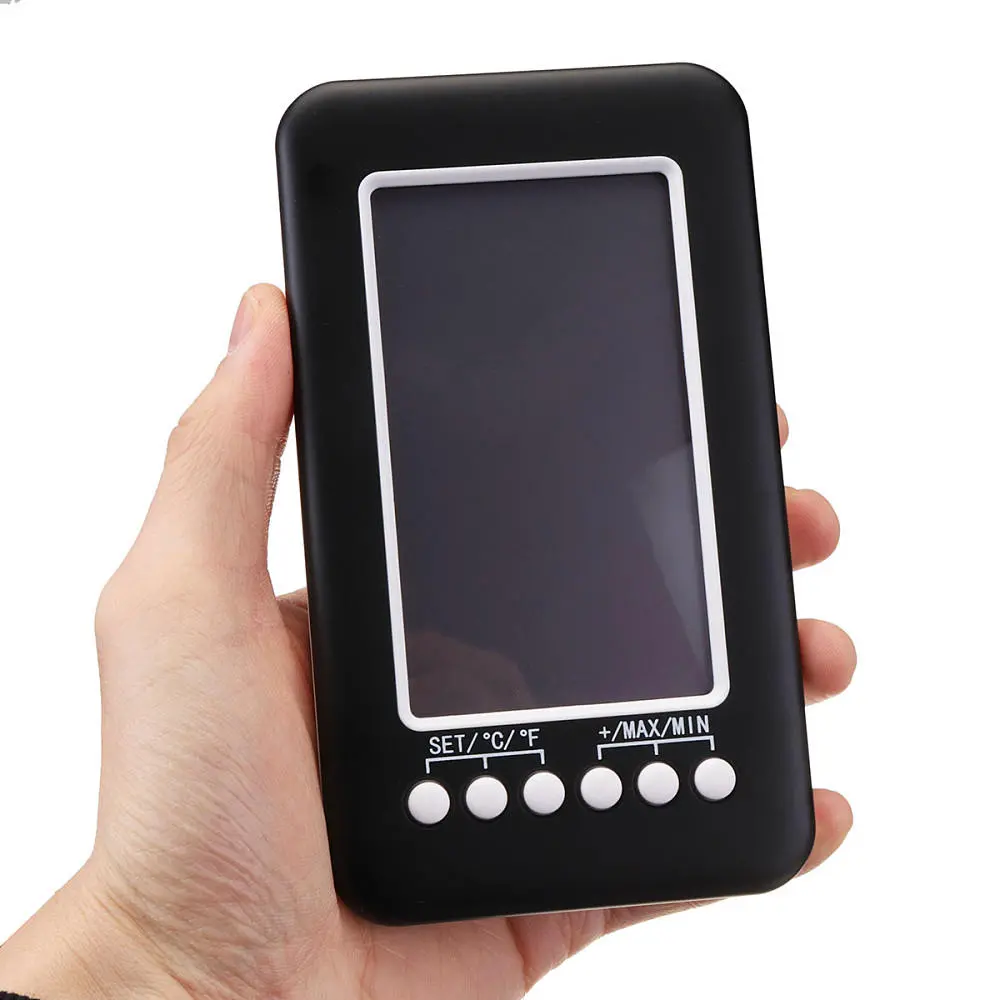 Wireless Digital LCD Thermometer | Radio Wave Time Adjust - Temperature Tool - Image 2
