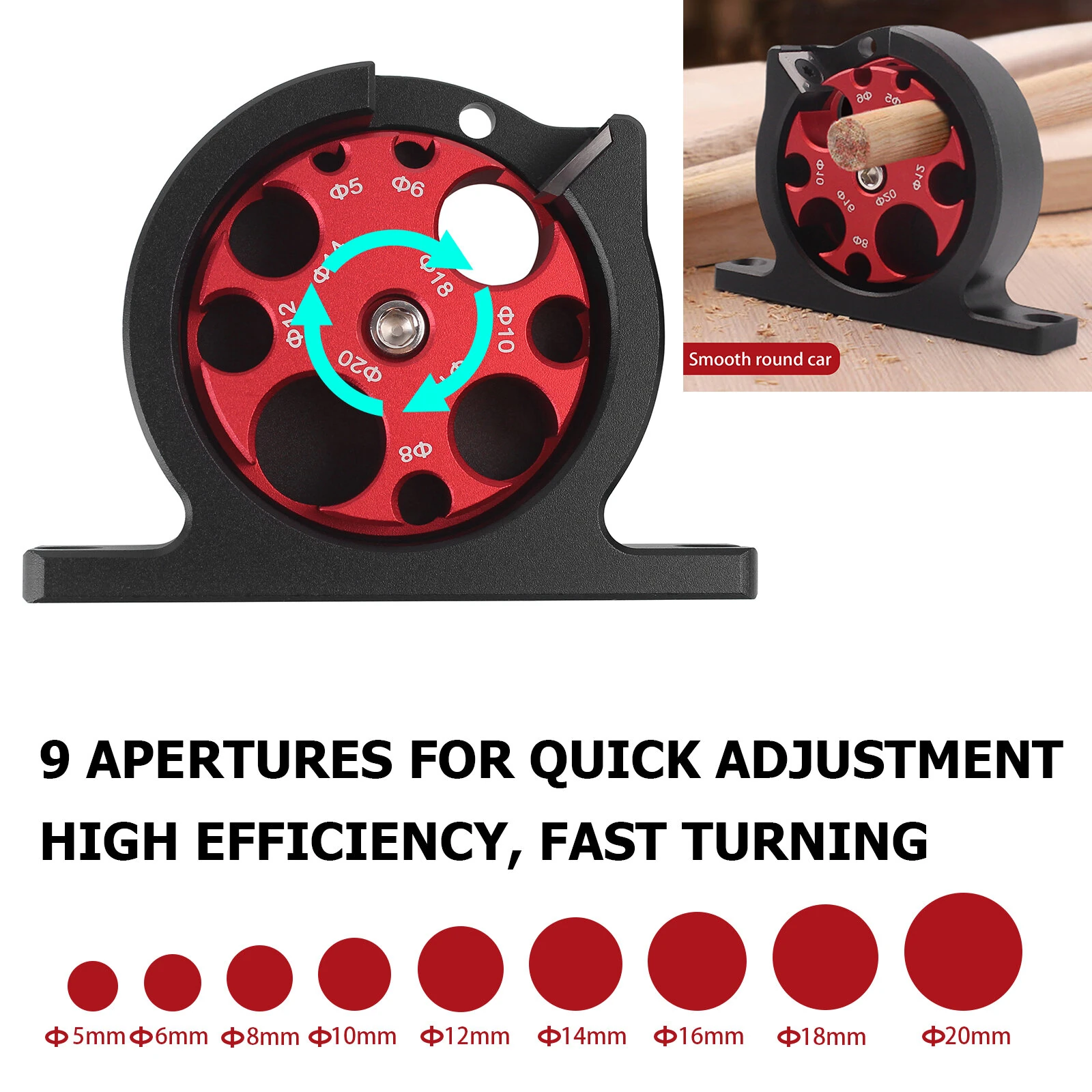 Aluminum Alloy Dowel Maker 5-20mm | Carbide Blade for Woodworking - Electric Drill Tool - Image 3