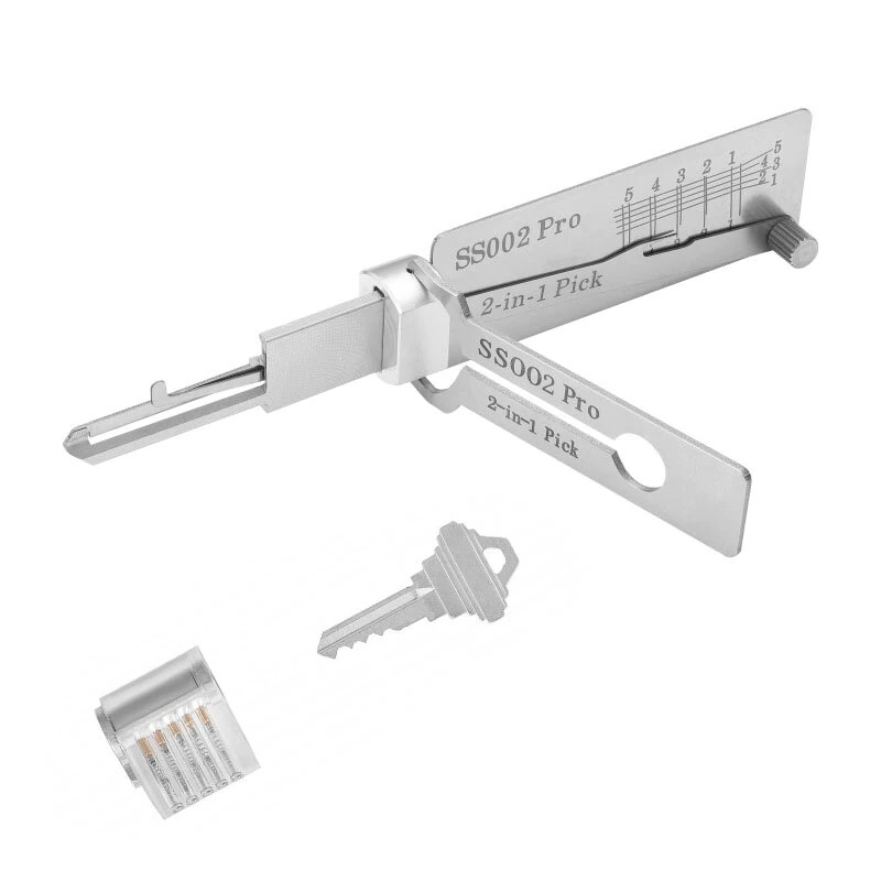 2 in 1 Key Decoder & O-Ring Pickup Kit | Stainless Steel Portable Repair Tool - Image 4