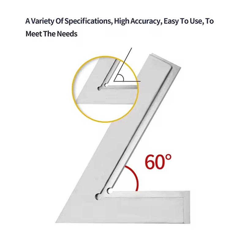 ETOPOO 60 Degree Angle Ruler - Machinist Carpenter Engineer Tool with Seat - Image 4