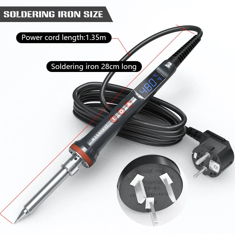 HANDSKIT 927 200W Soldering Iron | Auto Sleep & Thermal Control | 110V/220V - Image 4