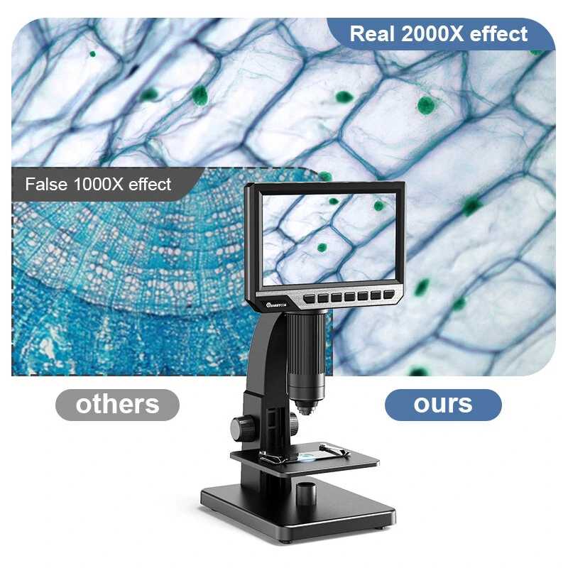 MT315 2000X Dual Lens Digital Microscope | 7-inch HD IPS Screen | Up/Down Light & PC Viewing - Image 5