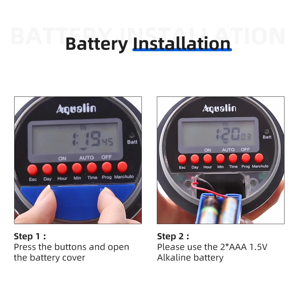 Aqualin Automatic Water Timer - LCD Display Garden Irrigation Controller | 21026 - Image 3