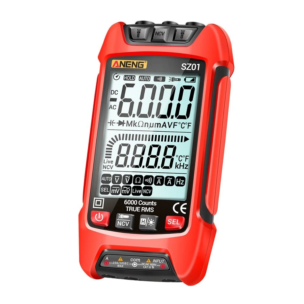 ANENG SZ01 True RMS Digital Multimeter - 6000 Counts Auto Range & Frequency Tester - Image 2