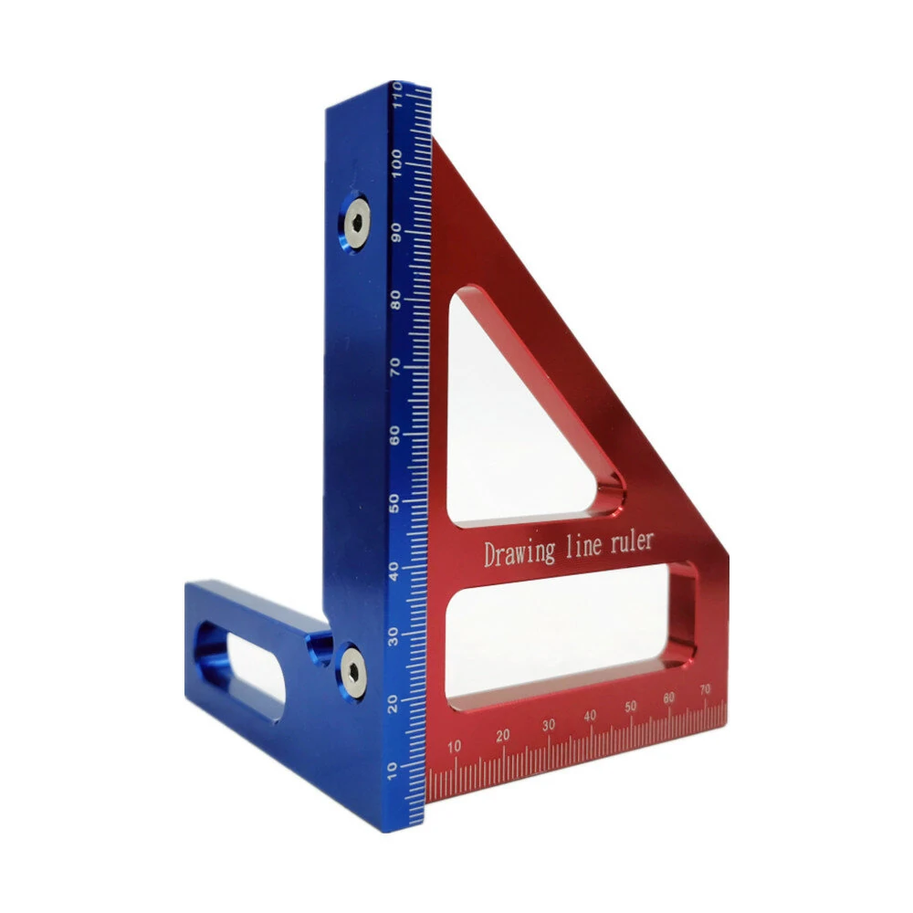 Aluminum Alloy 45/90 Degree Woodworking Square Protractor | Layout Height Gauge - Image 4