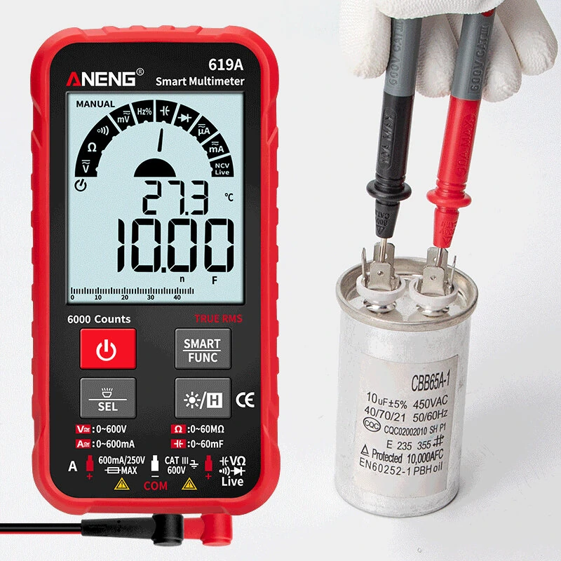 ANENG 619A Digital Multimeter - True RMS 6000 Counts | AC/DC Voltage NCV - Image 3