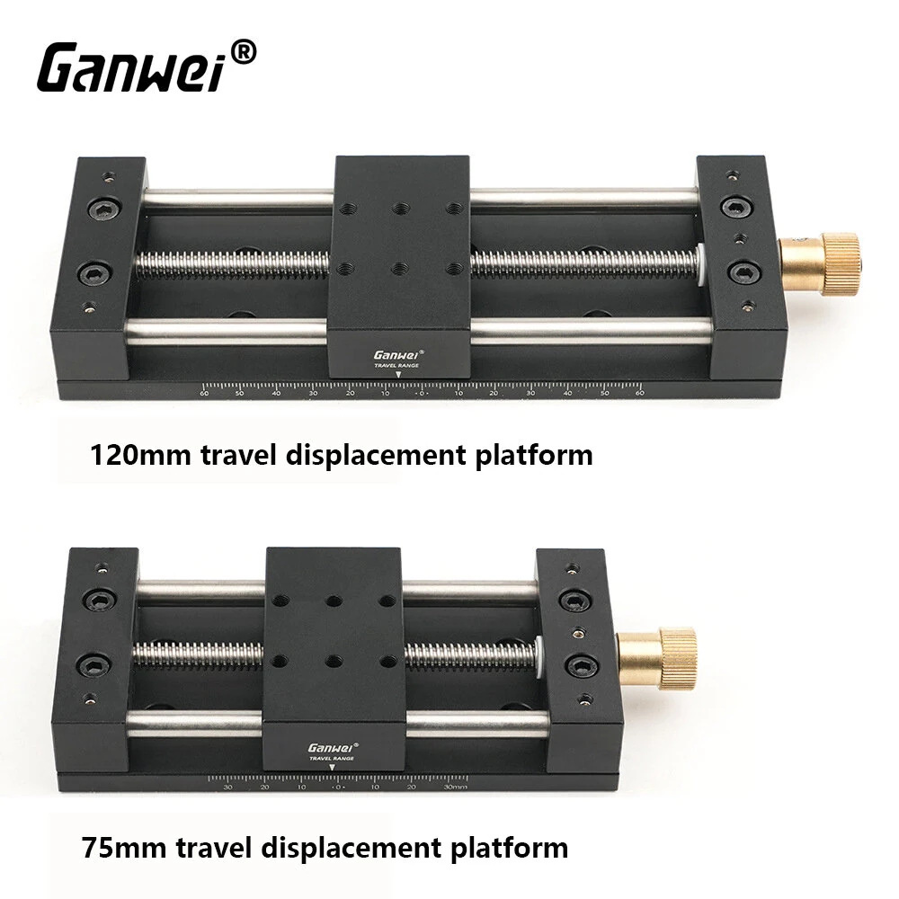 75mm Travel Displacement Platform | 120mm Precision Linear Stage - High Load Aluminum Alloy - Image 3