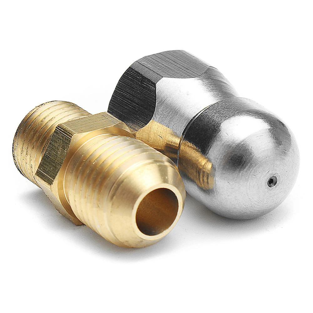 High Pressure Drain Nozzle - 1 Front 3 Rear M14 Thread for Pipe Dredge Cleaning - Image 2