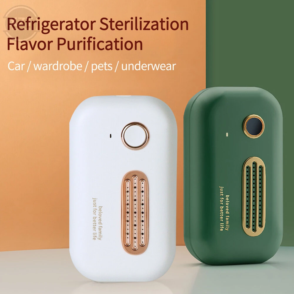 Mini Air Purifier & Deodorizer - USB Rechargeable 1200mAh - 2 Speed Sterilization - Image 2