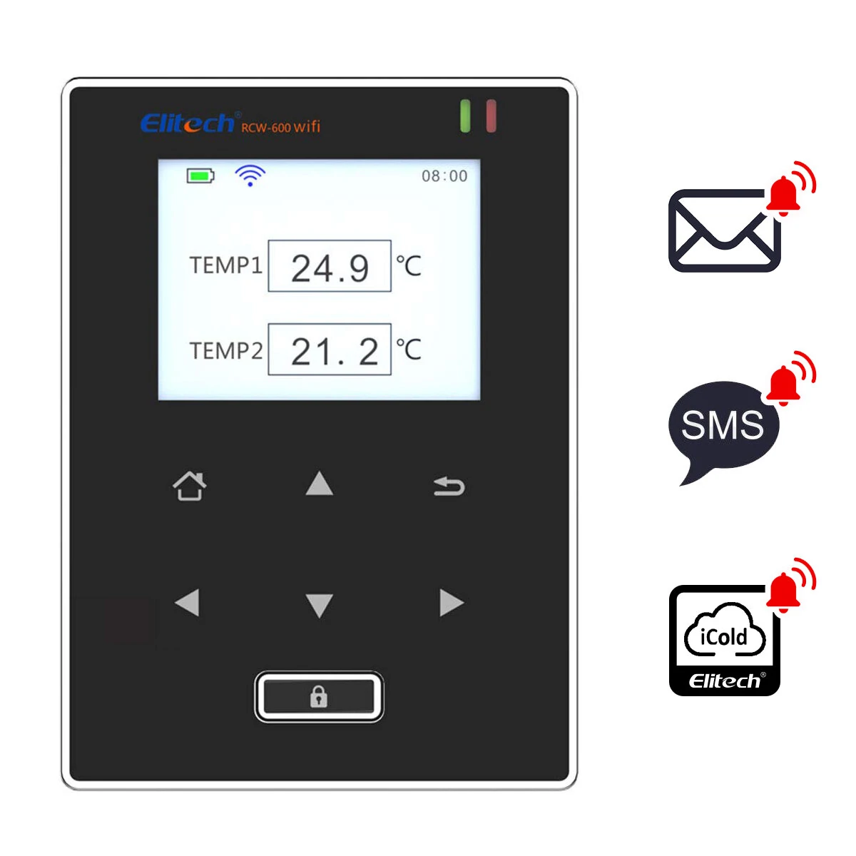 Elitech RCW-600 WiFi Temperature Logger | 2 External Probes | Remote Wireless Monitoring - Image 4
