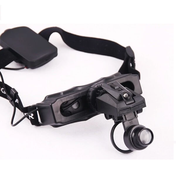Head Mounted Magnifier with 8 Lenses | Low Vision & Maintenance Work Light - Image 4