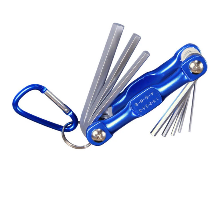 Folding Hex Wrench Set | Metric Allen Keys | Portable Metal Hand Tool Set - Image 3
