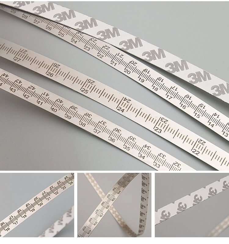 Wnew DIY Ruler - Stainless Steel Laser-Etched with 3M Adhesive | Metric & Imperial - Image 4