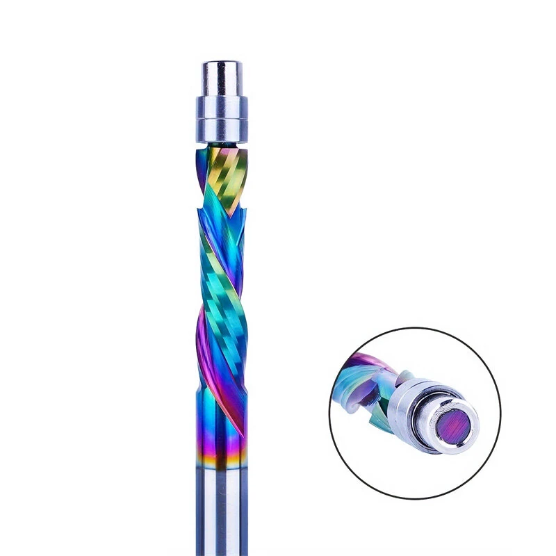 DLC Coating Milling Blade | Solid Carbide Bearing Guided Trim Bit 2 Flutes - Image 2