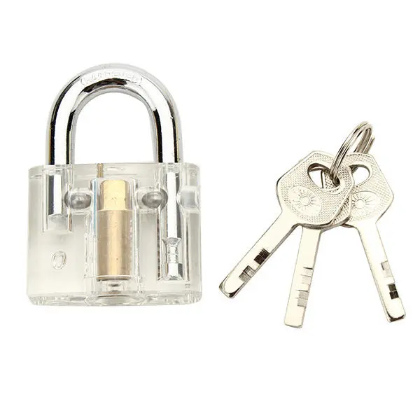 Daniu Disc Detainer Padlock - Transparent Training Lock for Locksmith Tools & Skill Set - Image 2