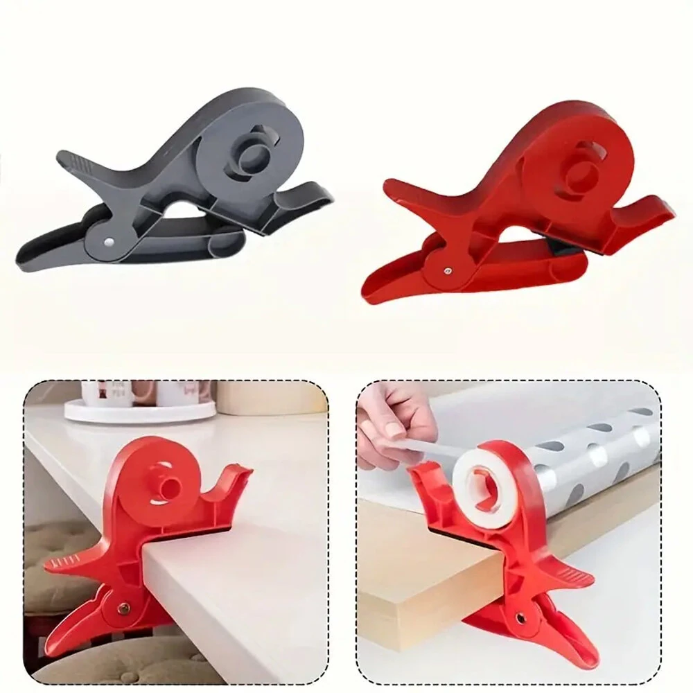 Wrap Buddies 2-Pack Paper Roll Holder & Tape Dispenser Clamp - Gift Wrap Clips Set - Image 3