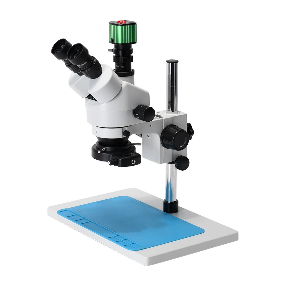 HAYEAR HY-5200D 7X-45X Stereo Microscope | 24MP USB HDMI Camera | Trinocular for Soldering & Repair - Image 3