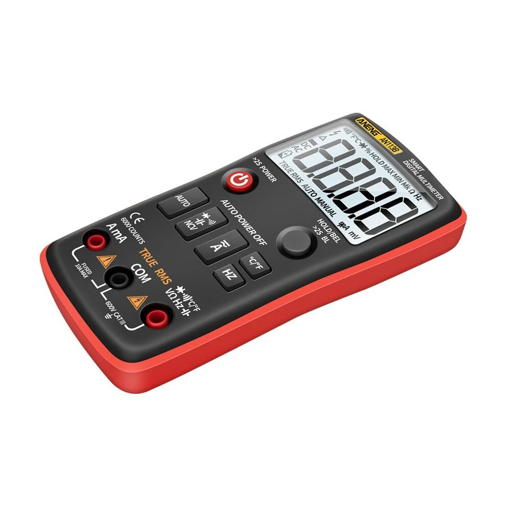ANENG AN113B True RMS Digital Multimeter | 6000 Counts, Auto-Ranging, Temperature Tester - Image 3
