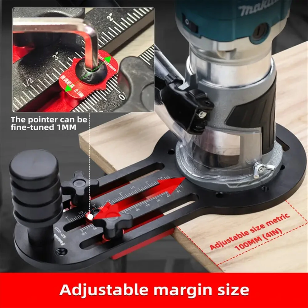 FONSON TOOLS 2-in-1 Slotting Bracket for 65mm Trimming Machine | Aluminum with Scale - Image 5