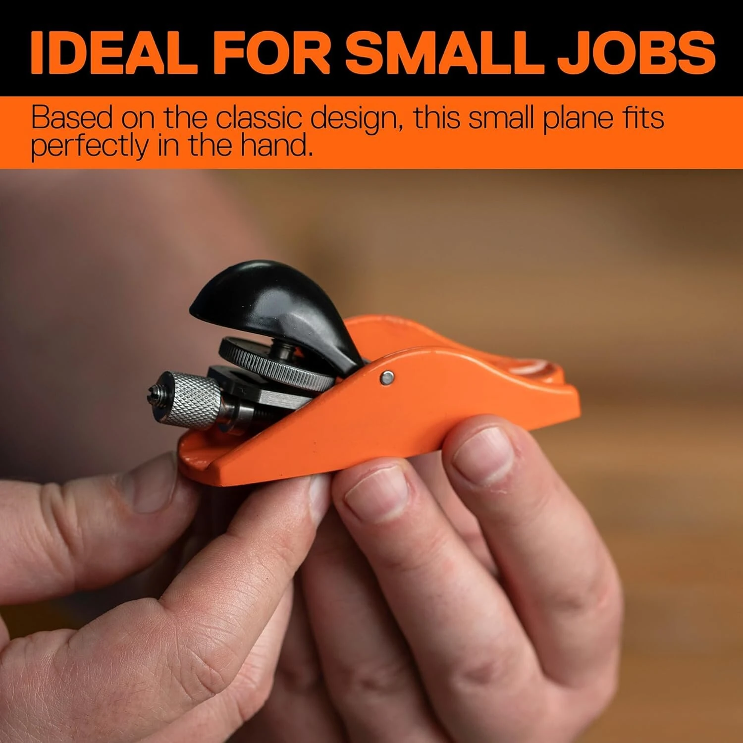 Pony Jorgensen 3.5 Mini Block Plane | Ductile Iron Body, Adjustable Blade for Woodworking - Image 2