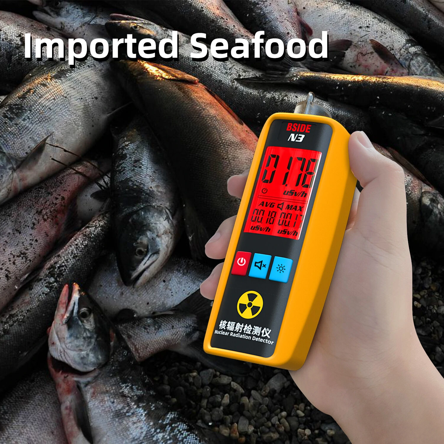 BSIDE N3 Portable Nuclear Radiation Detector | Geiger Counter Dosimeter for X-ray Gamma Beta - Image 3