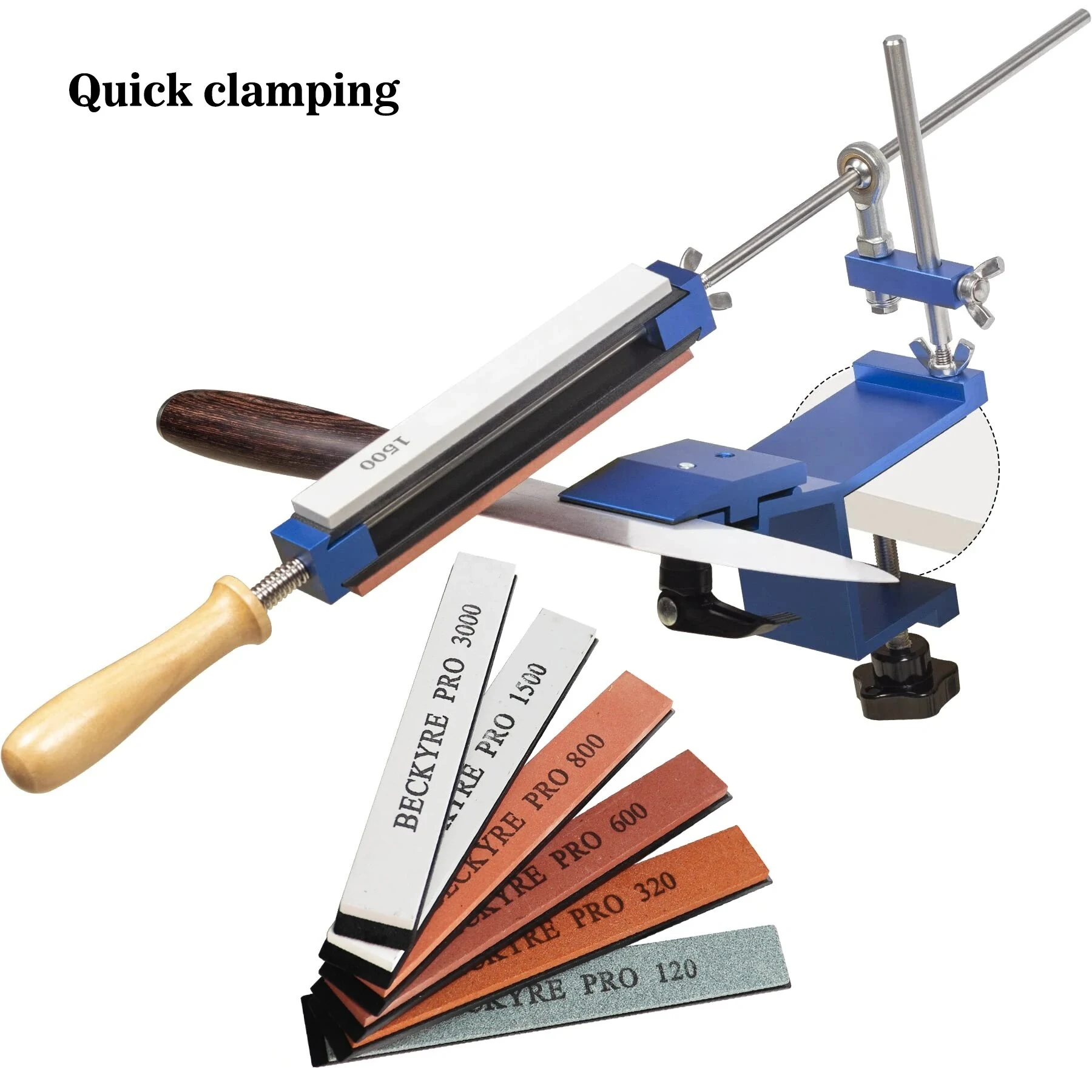 Cutter Sharpener System - Fix-angle Whetstone Grinder with Stones | Router Tool - Image 2